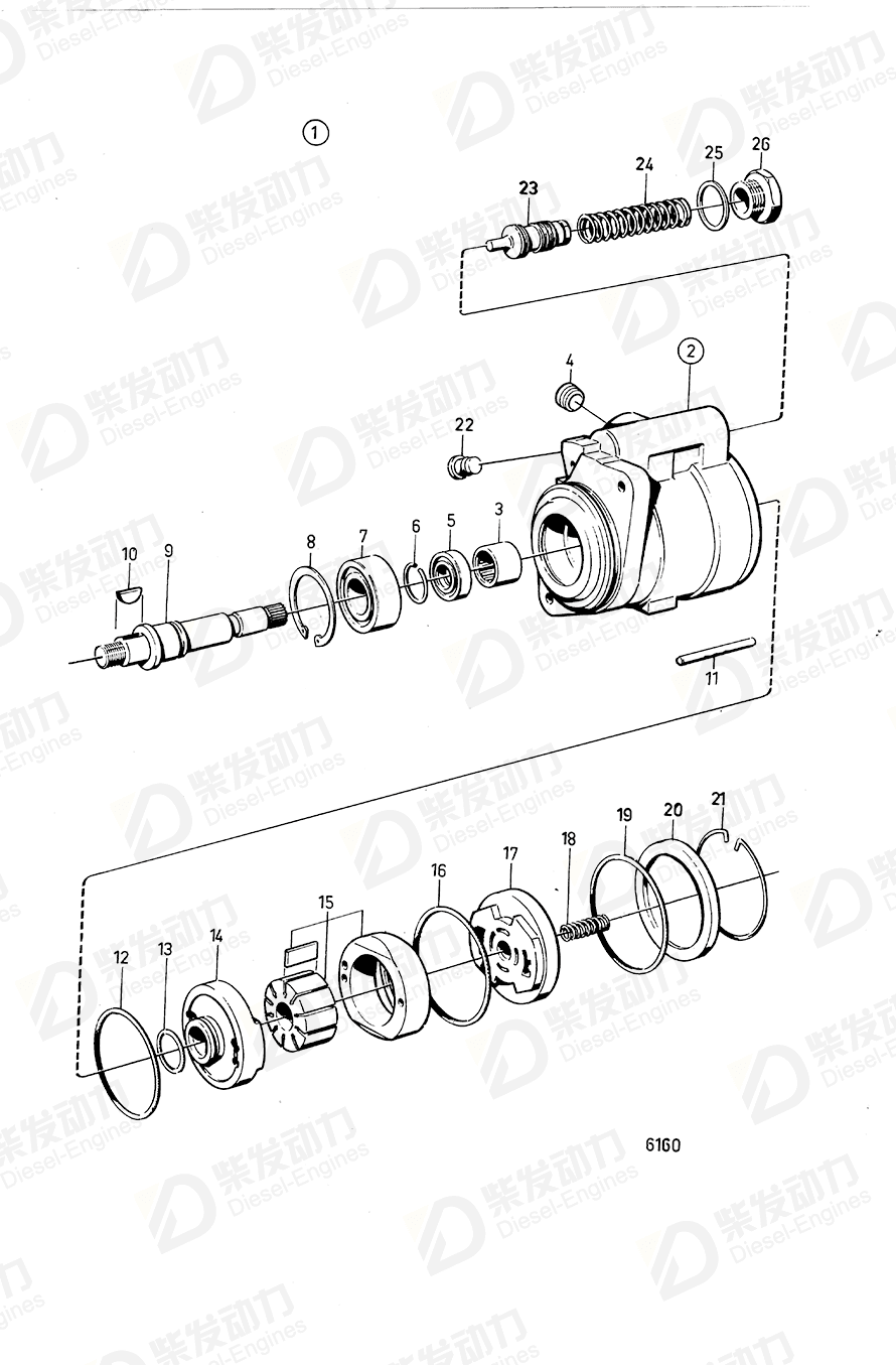 VOLVO Rotor kit 1505359 Drawing